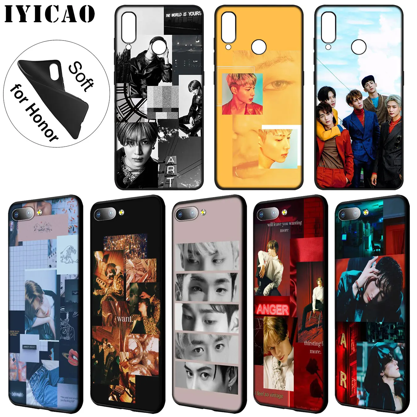 Мягкий силиконовый чехол для телефона IYICAO SHINee KPOP Boy group Huawei Y9 Y7 Y6 Prime 2019 Honor 20 8C 8X 8 9 9X