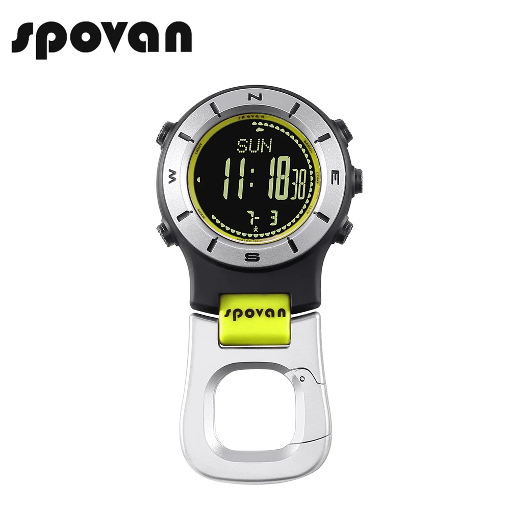 

SPOVAN Brand Sports Watches for Men Women, Pocket Watch, Waterproof LED Backlight Clock, Elementum2
