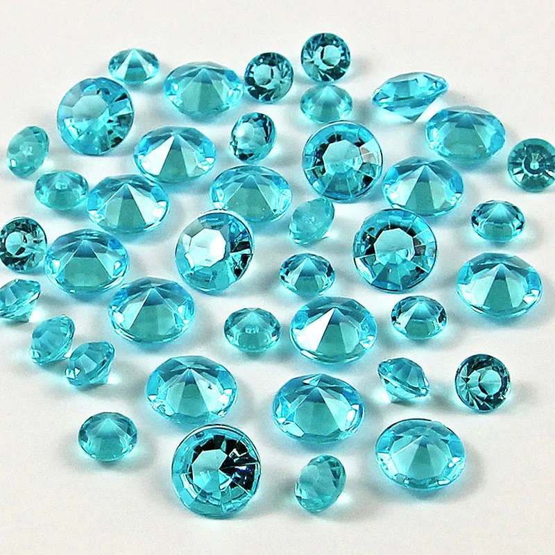 

6mm 8mm 500pcs Colors Wedding Party Confetti Table Scatters Diamond Crystal Decors Festival Rhinestone Acrylic Glasses Beads