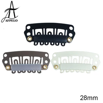 

Wholesale 10000pcs 28mm 32mm Wigs Clips with Silicone back U Shaped Wig Comb for Hair Extensions Accessories Tool