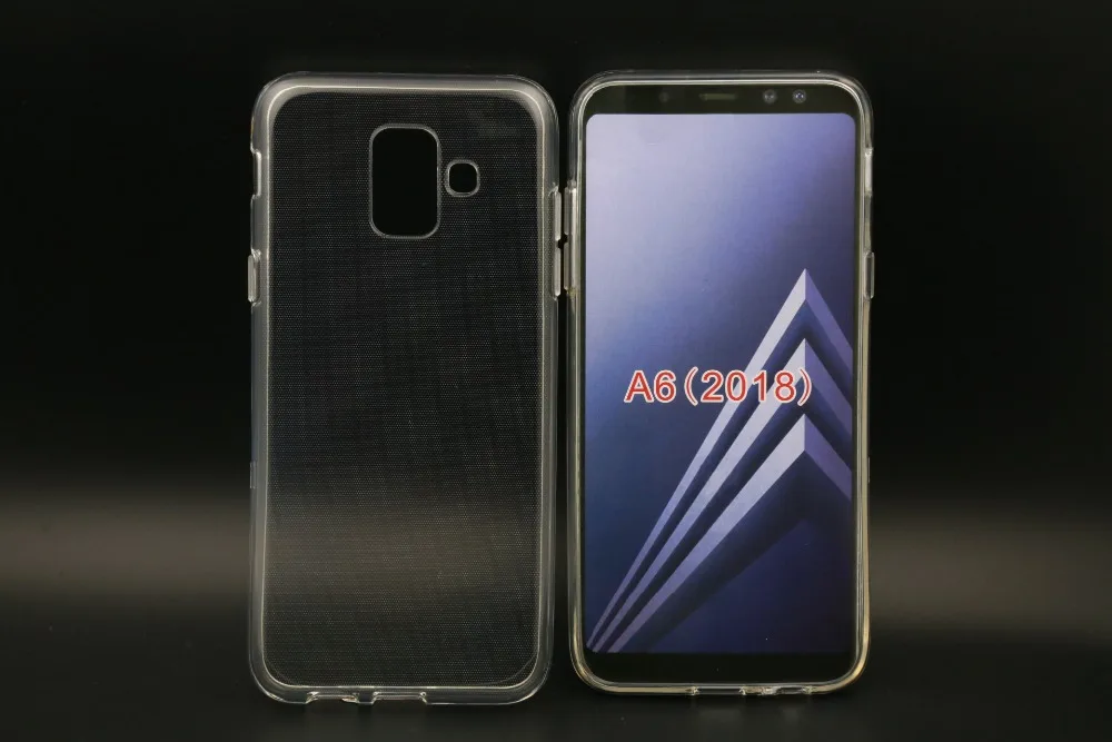 100 шт./лот прозрачный гладкая мягкая TPU чехол для samsung Galaxy A6 2018 | Мобильные телефоны