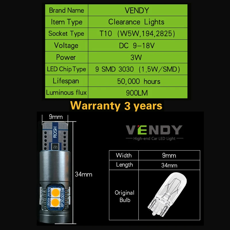 2pcs Car LED Clearance Lights W5W T10 194 2825 Auto 12V Bulbs Canbus No Error Position Width Parking Lamp Side Light Car Styling 2pcs Car LED Clearance Lights W5W T10 194 2825 Auto 12V Bulbs Canbus No Error Position Width Parking Lamp Side Light Car Styling