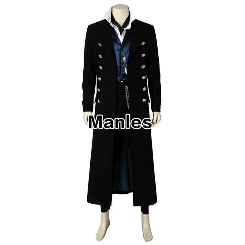 Fantastic Beasts and Where to Find Them 2 Costume Gellert Grindelwald Cosplay Carnival Adult Men Halloween Custom Made Only Coat Fantastic Beasts and Where to Find Them 2 Costume Gellert Grindelwald Cosplay Carnival Adult Men Halloween Custom Made Only Coat