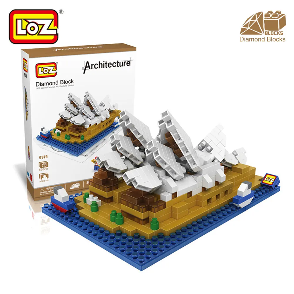 

Mr.Froger LOZ Sydney Opera House Diamond Block World Famous Architecture Series Australia Game Building Blocks Grand Theater
