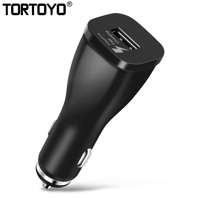 Автомобильное зарядное устройство TORTOYO QC2.0 с одним usb разъемом 5 в 2 1 А адаптер