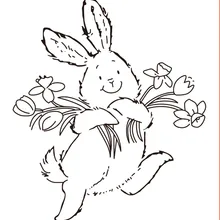 10x8 кролик держа цветы прозрачный чистый силикон печать для DIY Скрапбукинг фото украшение для альбома ясный штамп
