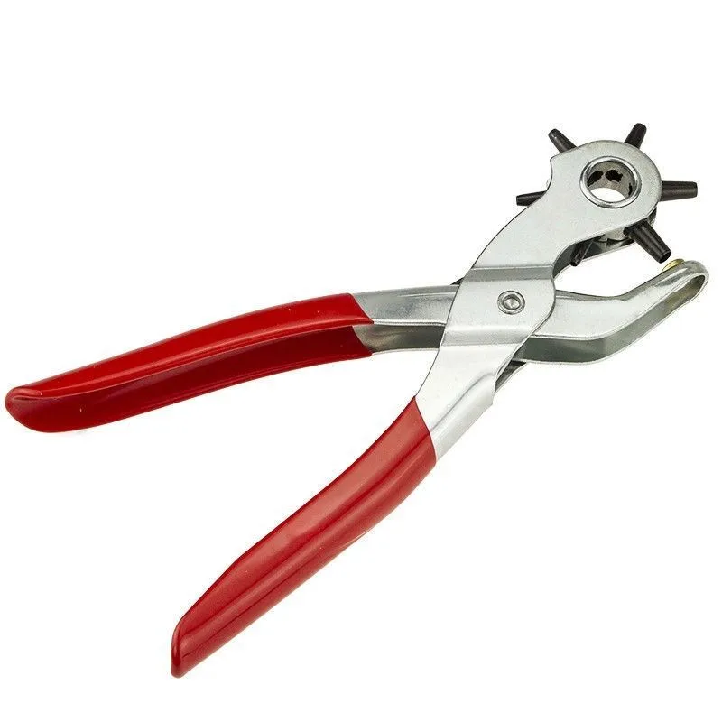 Punch pliers belt puncher Leather Belt Hole Punch Household Puncher Revolve Sewing Machine Bag Setter Tool Watch Band Strap L61