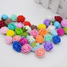 50pcs/lot 2.5cm Mini PE Foam Rose Artificial Flower Heads For Home Decorative Wreath Supplies Wedding Birthday Party Decoration 50pcs/lot 2.5cm Mini PE Foam Rose Artificial Flower Heads For Home Decorative Wreath Supplies Wedding Birthday Party Decoration