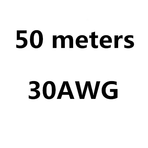 4 6 7 8 10, 11, 12, 13, 14, 15, 16, 17, 18, 20, 22, 24, 26 28 30 AWG силиконовый провод ультра гибкий Тесты линия кабель высокого Температура - Цвет: 50 m 30 AWG