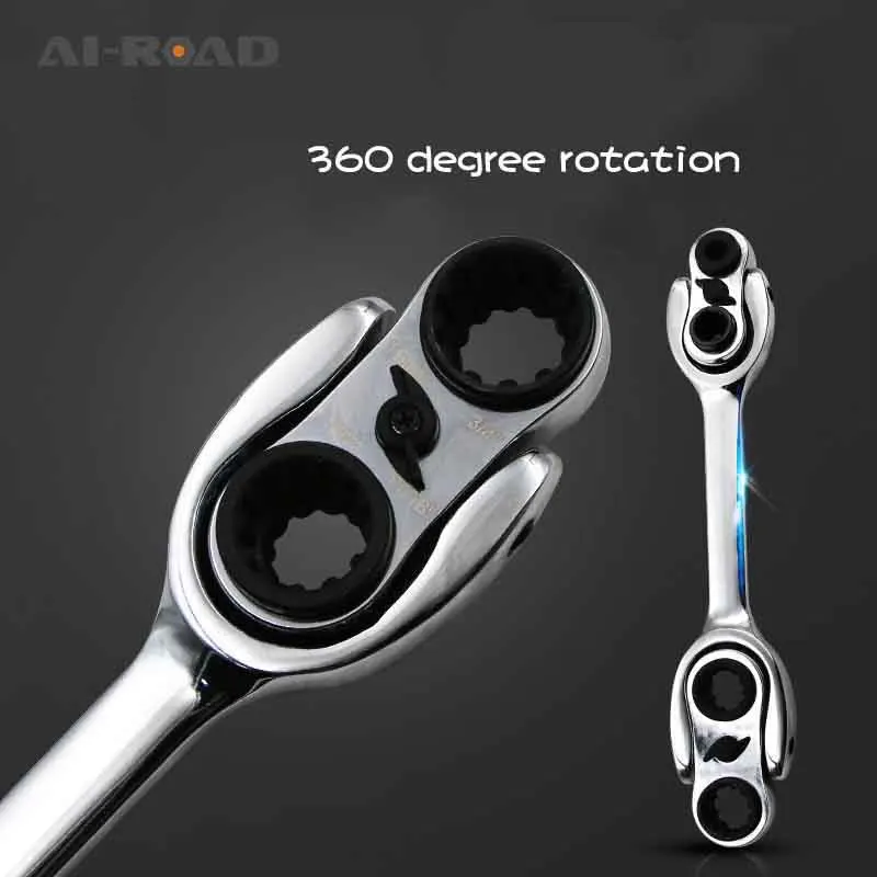 

34-in-1 Multi-function Ratchet Adjustable Wrench Double Head Fast Positive And Negative Manual Multi-purpose Socket