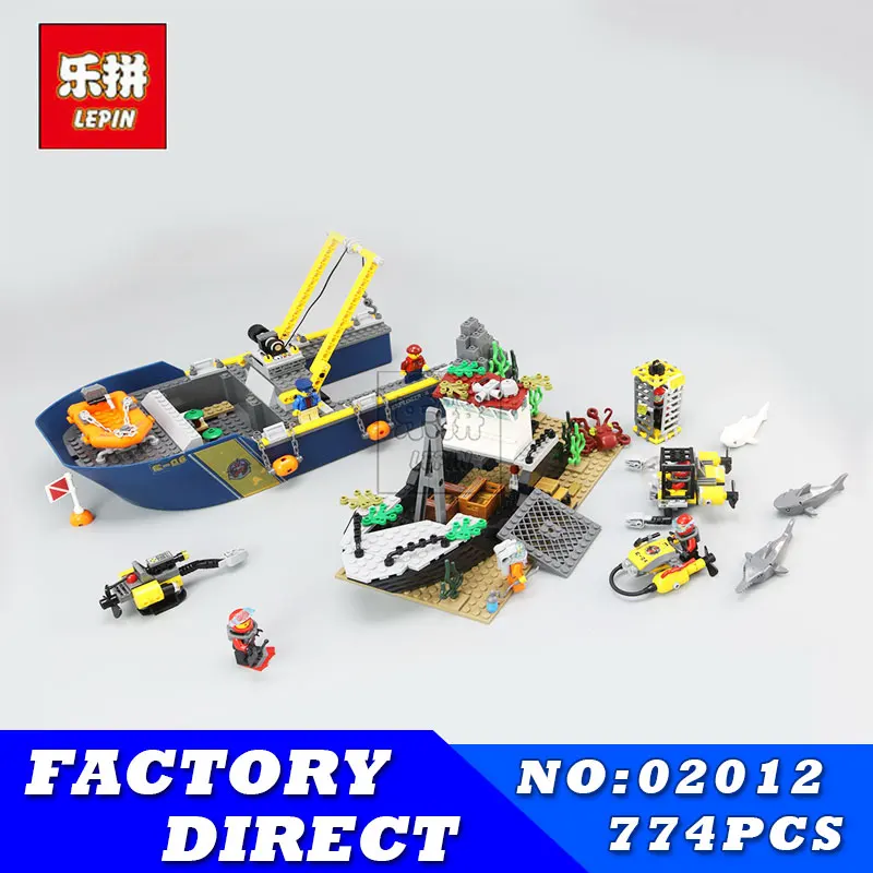 

City Series LEPIN 02012 Deepwater Exploration Vessel Children Educational Building Blocks Bricks Toys Model Funny Boy Gift 60095