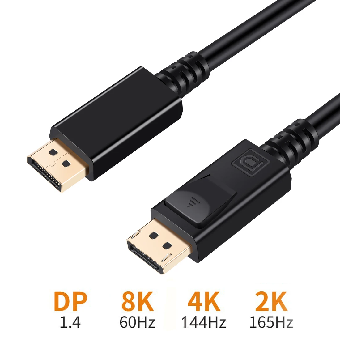 Переходник DP к порту дисплея 1 4 Гбит/с 8K @ 60 Гц 4k 32 2K 144 для проектора HDTV|Кабели VGA| |