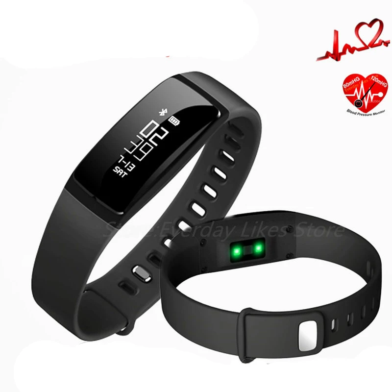 V07 Smart Sport Wristband Bluetooth Heart Rate Monitor Blood Pressure