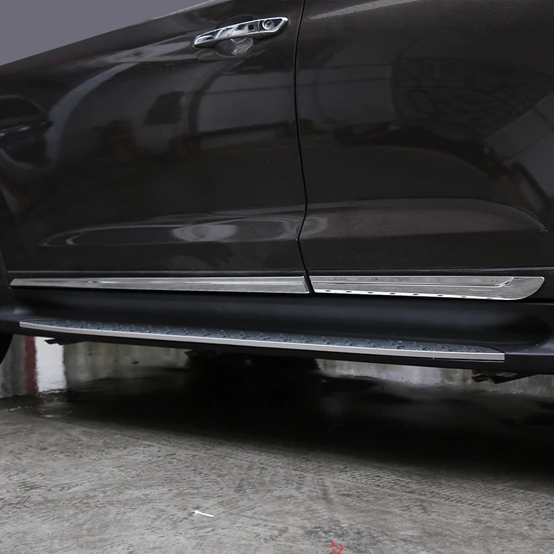 

ABS Chromed Auto Body Side Door Molding Trim Cover Trim 4PCS for Hyundai Tucson Auto Accessories 2016 2017 2018 2019