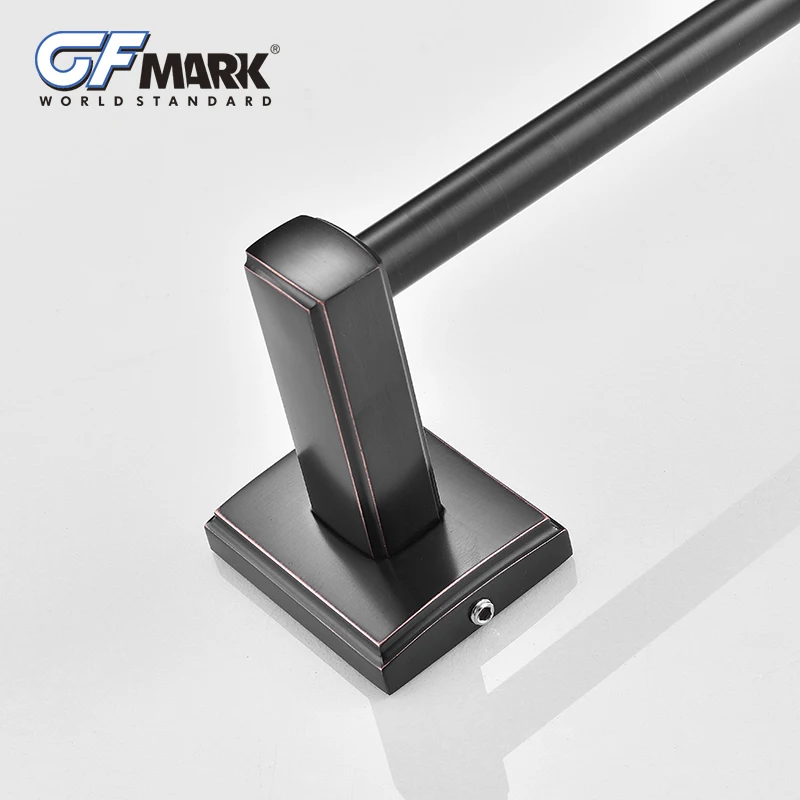 GFmark Черный Античный вешалка для полотенец Toallero ORB поверхности висит стержень