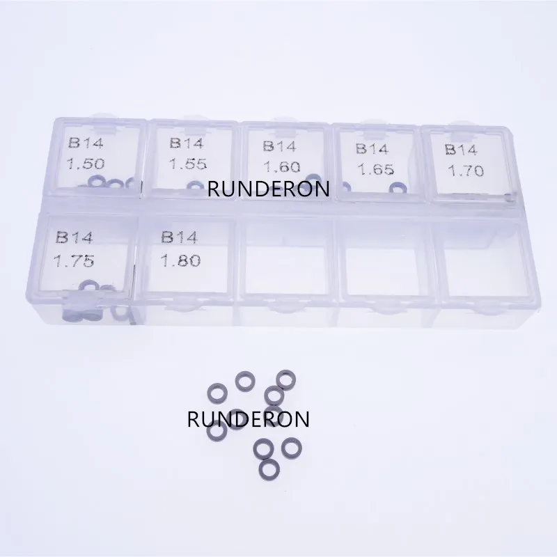 

70pcs B14 Diesel CR Common Rail Injector Repair Kit Adjustment Washer Shim Size 1.50-1.80 Accuracy 0.05mm