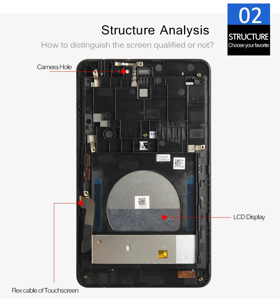 Оригинальные запчасти для Asus MeMO Pad HD7 ME175CG ME175 K00Z ЖК-дисплей, матричный сенсорный экран, дигитайзер, датчик в сборе с рамкой