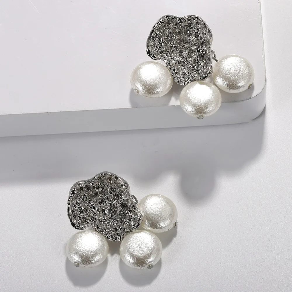 

Miwens 2019 Za New Gold&Silver Color Metal Pearl Drop Earrings Women Handmade Wedding Statement Jewelry Hot Sale Punk Cute A664