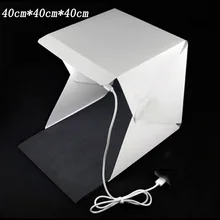 40 см Портативный Мини LED Фотостудия Box Фотография Фон встроенный высокий Свет Фото Коробка складная softbox с backgound новый