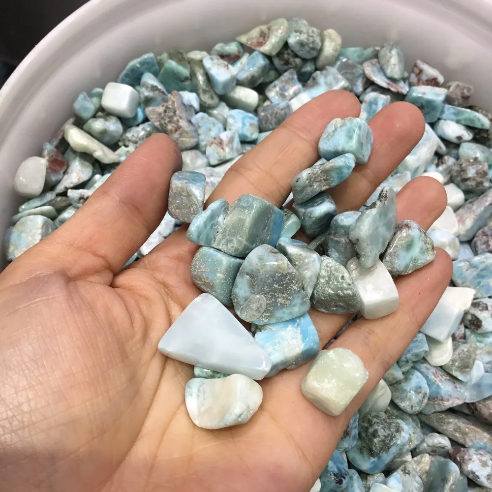 Натуральный ларимарский гравий, полированный камень, кристалл, полудрагоценный камень для украшения
