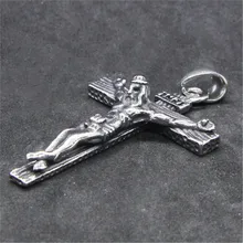 Rany& Roy дропшиппинг новейший крест Иисуса кулон 316L нержавеющая сталь байкер крутой крест кулон