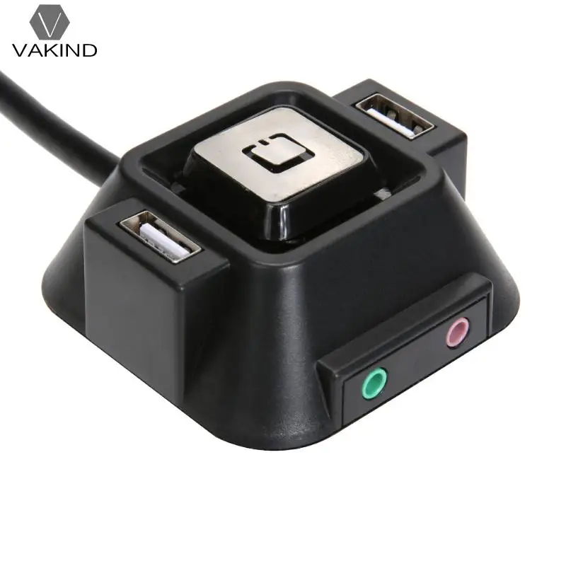 Mini Desk Table Mount PC Switch Extender Extension Cable Cord Dual USB
