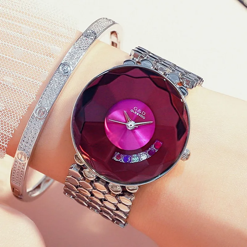 

Fashion Women 's Steel Band Luxury Watches Women Dress Bracelet Watch Fashion 2019 Analog Quartz Diamond Wrist Watch Clock