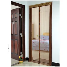 Квалифицированный летний Противомоскитный занавес магнитная сетка экран Анти Москитная ошибка летают на домашние ворота дверь москитная сетка кофе