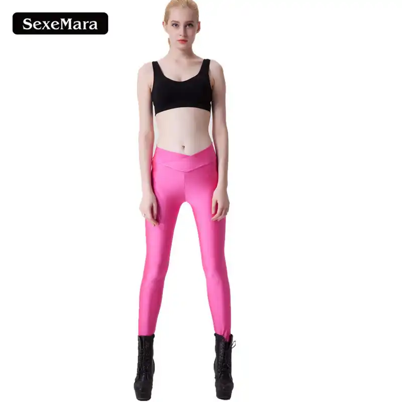 2017 Весна Женщины Activewear Фитнес Леггинсы Прекрасный Розовый Удобные Брюки Высокой