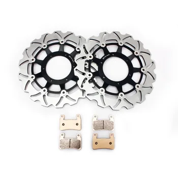 

BIKINGBOY Front Brake Discs Disks Rotors Pads For Honda CBR 600 F4i Sport 2001-2006 CBR 600 F F4 Supersport 2001-2006