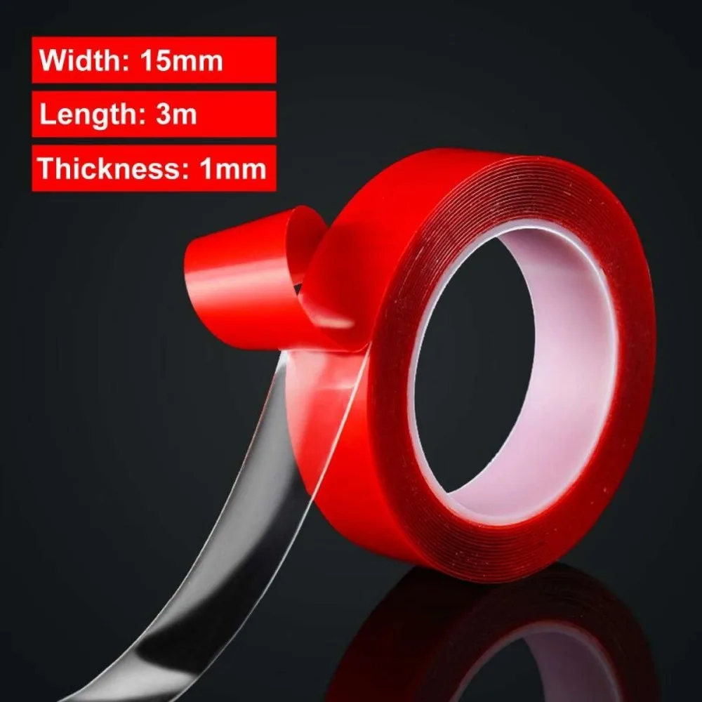 3M*1CM Acrylic Double Sided Adhesive Tape Sticker Ultra High Strength Foam Tape