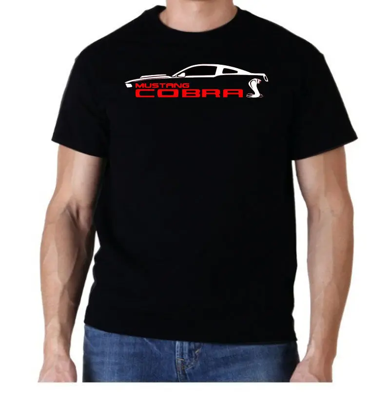 Модные новые футболки Лучшие для мужчин 2005 2014 Gt Shelby Cobra Racer Muscle Car Tee Shirt
