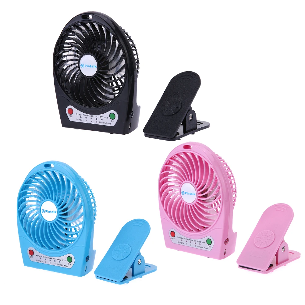 Portable Mini font b USB b font Charging Fan Rechargeable Desk Fan Air Cooler Mini Operated
