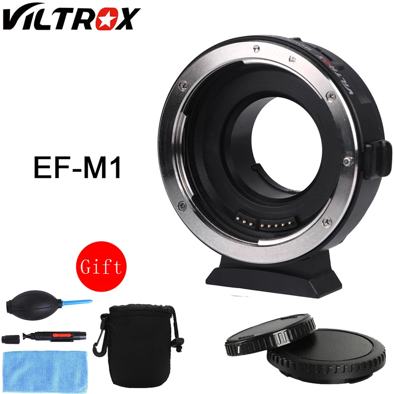 

Viltrox EF-M1 Auto Focus Exif Lens Adapter for Canon EOS EF EF-S Lens to M4/3 Camera GH4 GH5 GF6 GF1 GX1 GX7 E-M5 E-M10 E-PL5