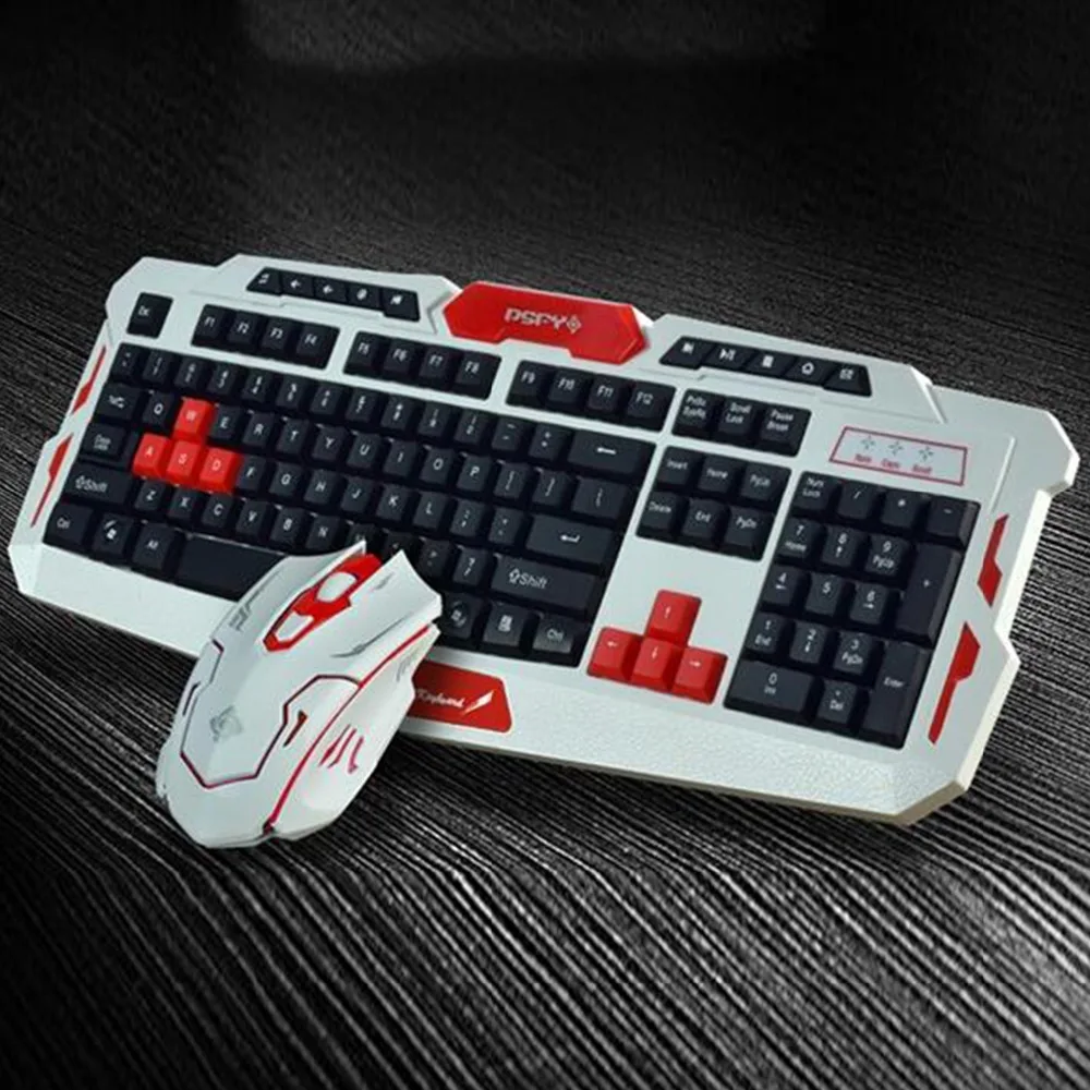 2017 New Wireless Waterproof Multimedia Gaming Computer Keyboard Mouse Mice Combos Game Chips Special For Computer