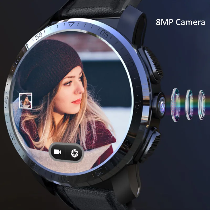 Kospet Optimus Pro Dual System 4G Smartwatch Android 7.1 Sports 8.0MP Camera 3GB RAM 32GB ROM Smart Watch 800mAh WiFi GPS