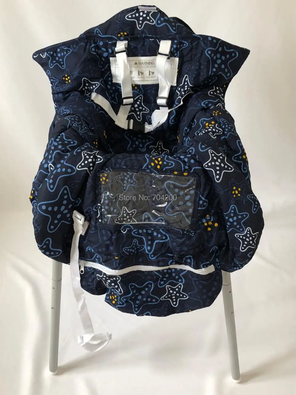 Премиум Starfish Multifunctional 2-in-1 Shopping Cart Seat Cover высокий Чехол для стула для малышей и младенцев-Starnight темно-синий