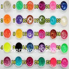 30 шт. различных Цвет ногтей uv гель с блестками для Лаки для ногтей-na822