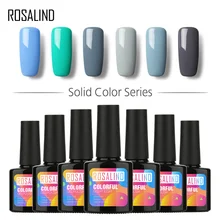 ROSALIND гель 1 S P+ черная бутылка 10 мл чистый цвет 01-30 Полупостоянный гель лак для ногтей модный УФ светодиодный лак для ногтей