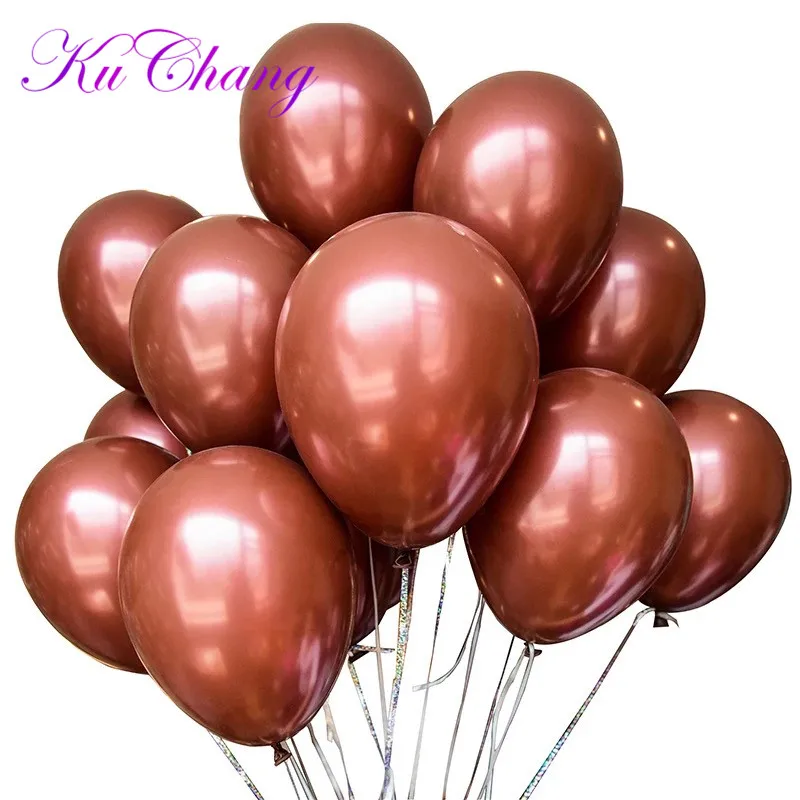 20 шт 10 дюймов коричневый латексный воздушный шар надувной гелиевый воздух globos свадьба Валентина романтическое украшение спальни день рождения ребенка
