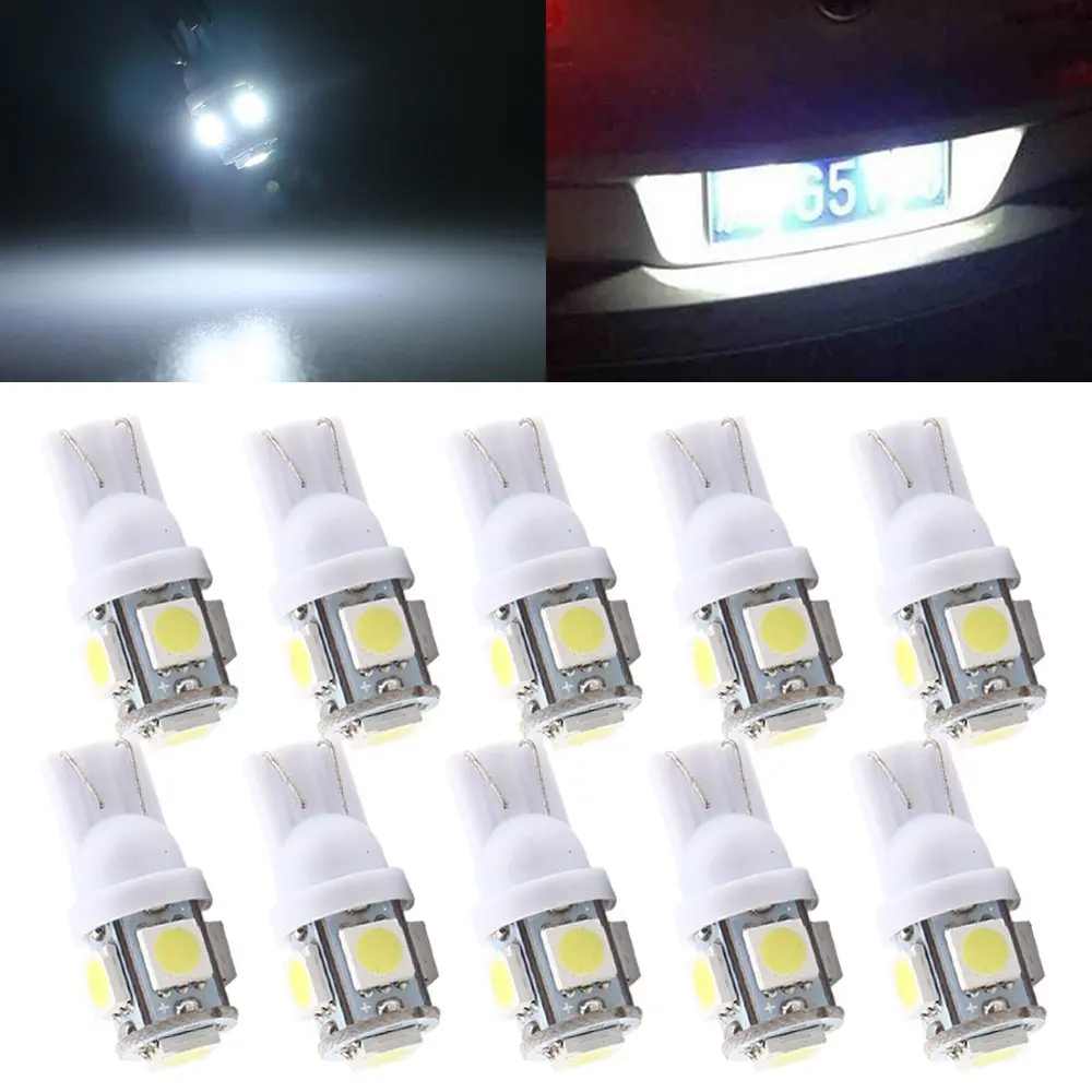 2 шт. 13SMD 13 SMD T10 W5W светодиодный автомобильные лампочки высокое качество авто боковой 13 светодиодный S клиновидный Купол лампы 5050 194 168 192 холодный белый свет