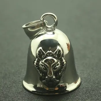 

316L Stainlesss Steel Animal Fox Pattern Cool jingle Bell Pendant Rider