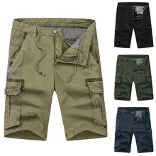 Новинка года шорты для женщин для мужчин модные повседневное хлопок карман твердые на открытом воздухе Работы Брюки Карго короткие