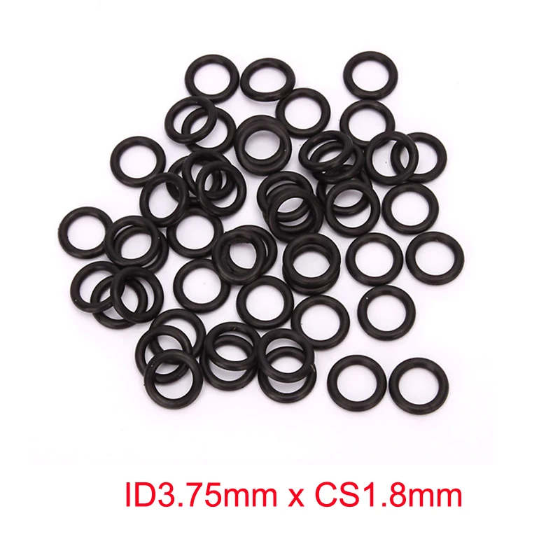 Id3.75mm X Cs1.8mm Black Nitrile Nbr Rubber O Ring Sealing Oil