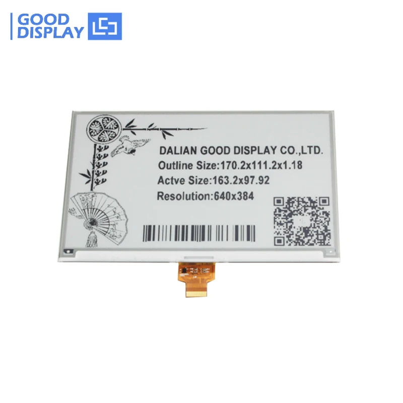 7.5inch Black White E ink Epaper Display Panel with SPI