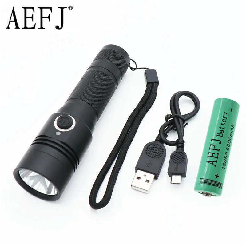 1000lm Mini Portable Led Flashlight Pocket Light T6 Portable Keychain Light Penlight Waterproof Lantern 18650 Torch