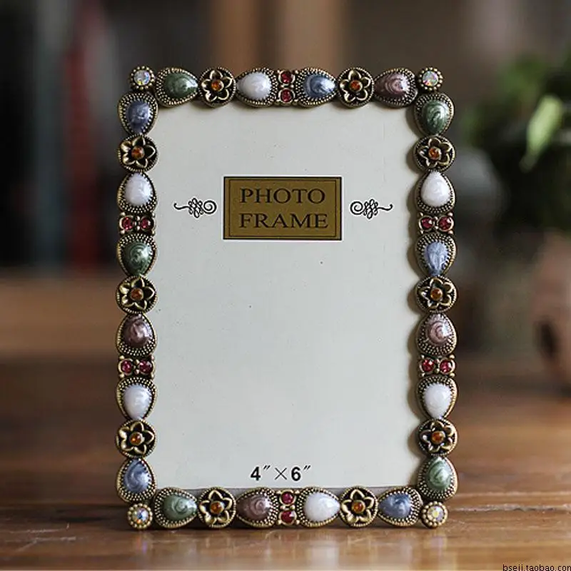 

Photo Frame Cute colorful Metal beauty rectangle Creative Home Decoration Wedding Photo frame birthday gift wholesae FG917