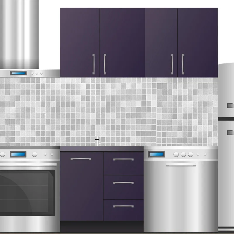 Kitchen Tools Self Adhesive Waterproof Wall stickers Wallpaper Rolls For Kitchen accessories Furniture Decoration Wall Sticker (1)