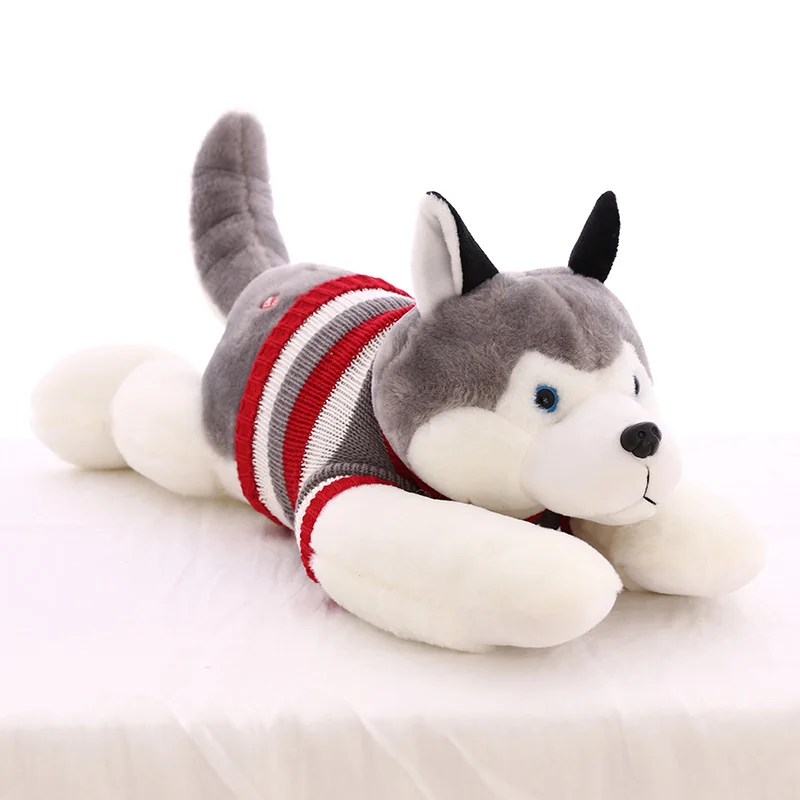 Miaoowa 35cm Cute Husky Plush Toy Simulation Dog with Clothes Toy Stuffed Soft Animal Appease Doll for Baby Kids Birthday Gift Miaoowa 35cm Cute Husky Plush Toy Simulation Dog with Clothes Toy Stuffed Soft Animal Appease Doll for Baby Kids Birthday Gift