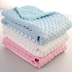Теплое детское одеяло и пеленание новорожденных, теплые мягкие флисовые прочные постельные принадлежности, двухслойная хлопчатобумажная